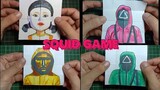 Tutorial SQUID GAME Transformations Endless card Vẽ Trò Chơi Con Mực
