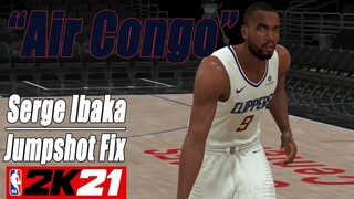 Serge Ibaka Jumpshot Fix NBA2K21 with Side-by-Side Comparison