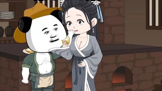 When the eunuch in the Song Dynasty tasted the modern birthday cake made by Wu Dalang for the first 