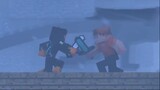 Ice war with dragon god  (Minecraft Animation)