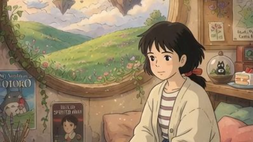 Beautiful Calm Animation with Ghibli Feeling  #shorts #ghibli