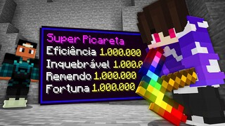 COMO EU CONSEGUI OS ENCANTAMENTOS NÍVEL 1.000.000 - Minecraft Absurdo