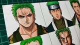 Drawing Zoro In Different Anime Manga Styles | One Piece