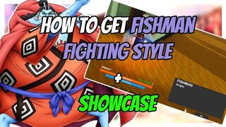 [NEW] Square Piece - HOW TO GET FISHMAN KARATE FIGHTING STYLE + SHOWCASE | Roblox |