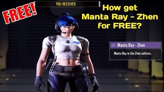 *NEW* HOW TO GET MANTA RAY - ZHEN FOR FREE? (Exclusive for CN Version) | COD MOBILE