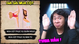 NGÀY 2 ... TUI PHẢI GIẢ GÁI MÚA CỘT ĐỂ CHIỀU LÒNG QUẢN NGỤC !!! (Pobbrose Newlife vượt ngục) ✔