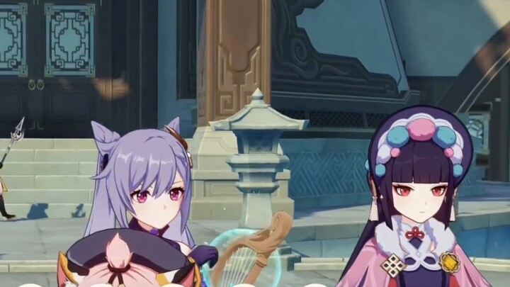 Genshin Impact :The Goddess Split View that has been practiced for a long time