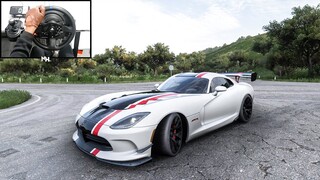 1000HP Supercharged Dodge Viper ACR | Forza Horizon 5 | Steering Wheel Gameplay