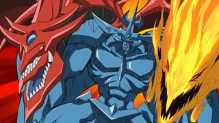 Yu-Gi-Oh! The Movie: The Three Mythical Gods burn away all darkness, the Blue-Eyes Light Dragon illu