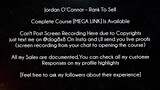 Jordan O’Connor Course Rank To Sell download