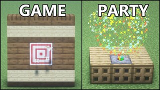 Minecraft: 10+ Party Redstone Games! (easy)