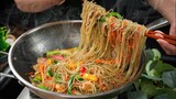 Miến Xào làm cách này sẽ không bao giờ bị dính chùm mà lại rất mềm ngon | Stir-fry glass noodles