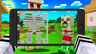 Minecraft Nhưng Vinh Có Điện Thoại Chụp Ảnh Nhìn Thấy Xương Động Vật