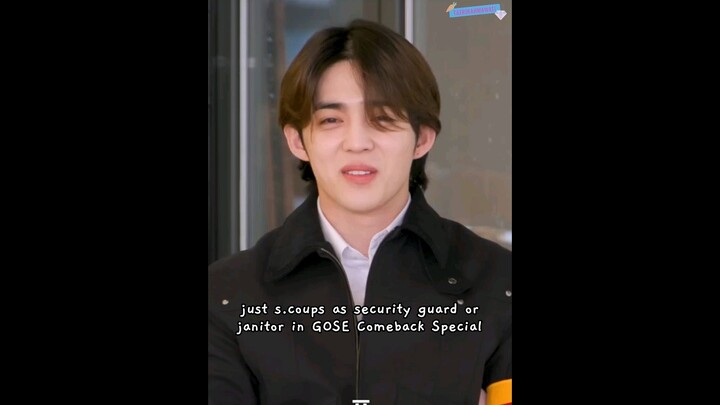 s.coups character as security guard/janitor is the best 🍒😍 #seventeen  #scoups #GOING_SVT