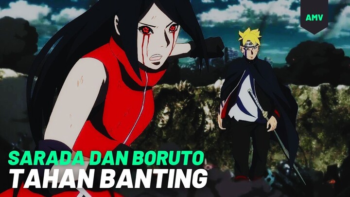 SARADA DAN BORUTO TAHAN BANTING