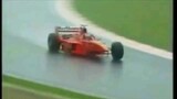 Michael Schumacher loses front wheel