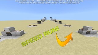 I tried REDSTONE SPEED RUN BY MUMBO JUMBO in Minecraft Bedrock
