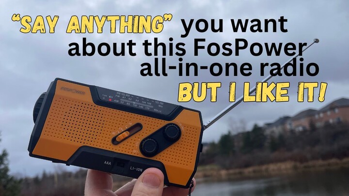 FosPower A1 emergency solar radio