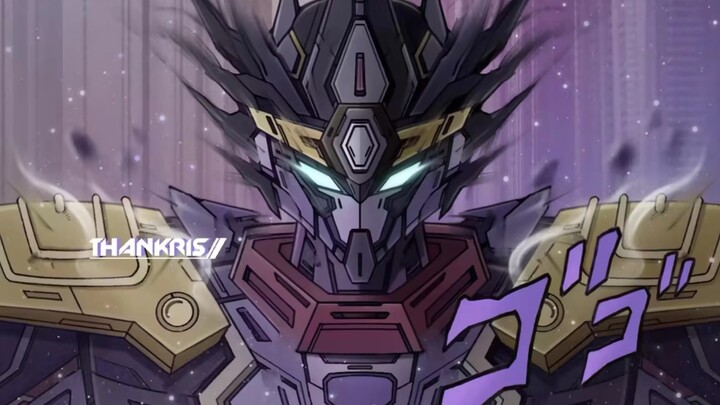 JOJO berdiri dalam gaya mecha