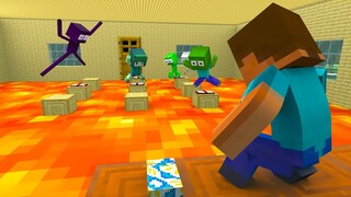 Monster School: The Floor is Lava 🔥 Funny Story | Minecraft Animation