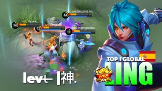 Cosmo Guard Fasthand Gameplay! Perfect Gameplay | Top 1 Global Ling Gameplay By lev̶ι̶ ̶ |神. ~ MLBB