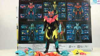 把玩一分钟让UP崩溃！【煊之测评】万代 RKF 假面骑士01 五合一套装 装甲 猎鹰 鲨鱼 猛虎 巨熊 蝗虫 开箱 评测