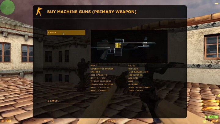 Counter-Strike 1.6 - de_torn - CT Forces - Seal Team 6 - Machine Gun - M249