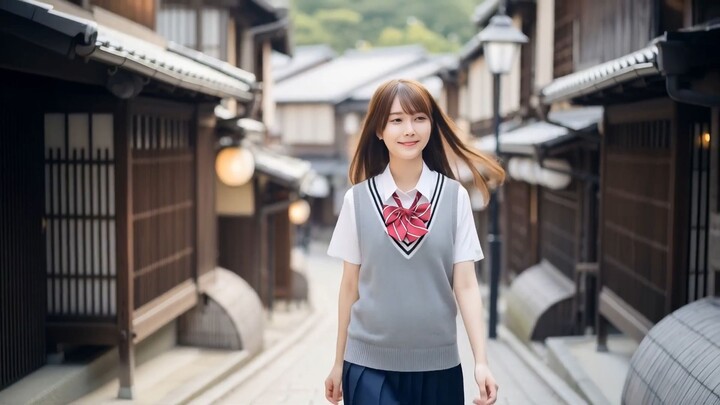 【AI girl】 Cute Japanese woman (Tokyo scene)