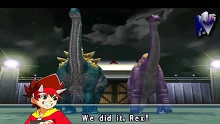 Dinosaur King Arcade Game 古代王者恐竜キング Ampelosaurus and Dicraeosaurus VS Alpha Fortress Hard Mode