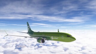 Boeing 737 Max 8 aircraft flight in Microsoft Flight Simulator 2024