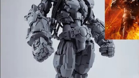 Và dòng xe ba thân này đã tạo nên cú đánh chí mạng! Mecha yêu hồ phong cách Trung Quốc × võ sĩ cơ bắ