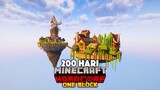 200 Hari di Minecraft Hardcore Tapi One Block Only