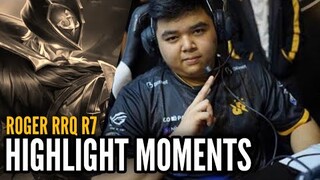 HIGHLIGHT MOMENTS RRQ R7 SAAT MENGGUNAKAN ROGER VS ONIC ESPORT - MPL ID S5