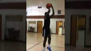 Moses Byekwaso working out with Coach Theo Udume