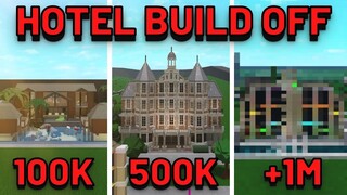 1.5M$ HOTEL BUILD OFF... | Bloxburg Build Battles