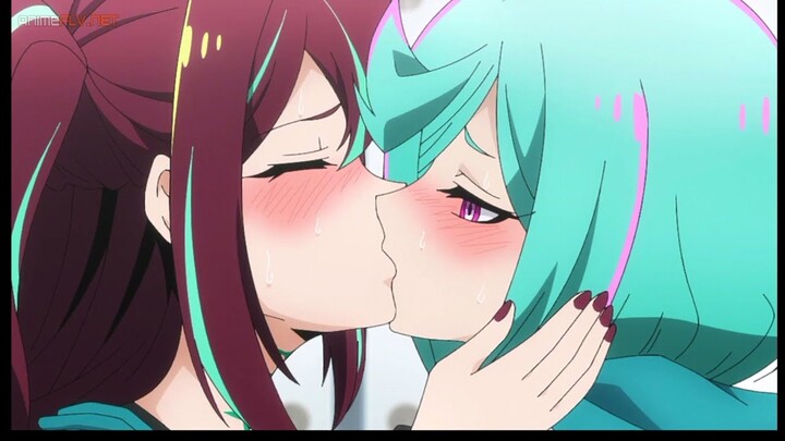 Las amigas también se besan ( ͡° ͜ʖ ͡°) | mahou shoujo ni akogarete | Yuri kiss #1