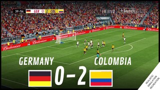Alemania vs. Colombia [0-2] HIGHLIGHTS | Video Juego Simulación & Recreación