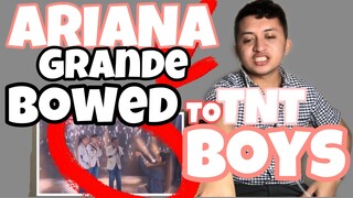 Ariana Grande BOWED to TNT BOYS at The Late Late Show with James Corden| And I am telling you