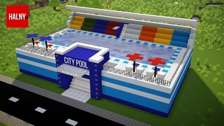 How to build a city pool in Minecraft