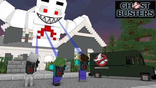 Monster School : GHOSTBUSTERS HORROR CHALLENGE - Funny Minecraft Animation