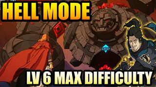 HELL MODE Level 6 Golem Raid Boss - Max Difficulty - Black Clover Mobile: Rise Of The Wizard King