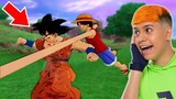 BATALHA LUFFY VS GOKU (One Piece VS Dragon Ball)