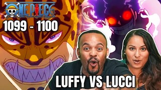 LUFFY vs LUCCI REACTION | One Piece Episode 1099-1100 First Time Watching