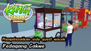 Menyelesaikan misi NPC penjual cakwe di Kantin Sekolah Simulator