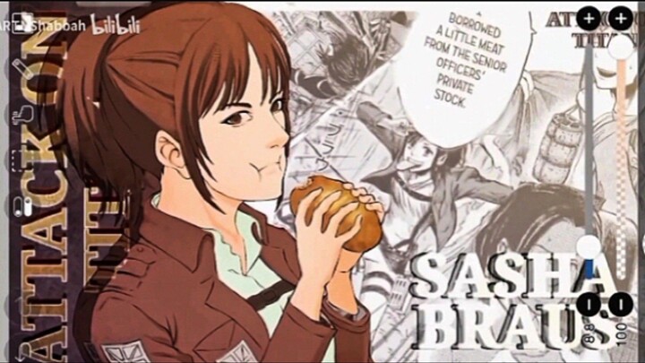 DRAWING ANIME ATTACK ON TITAN-SASHA BRAUS