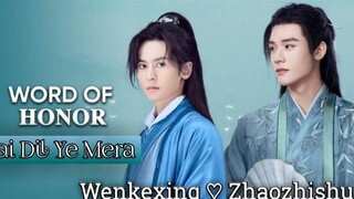 Wenkexing ♡ Zhaozhishu 💞 Word Of Honor💞 Chinese BL Mix hindi song💞BL mix song💞Hai Dil Ye Mera เพลง💞