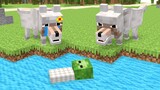 Monster School : WOLF Mom and Baby Zombie Abandoned - Sad Story - Minecraft Animation