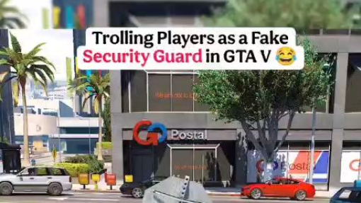 在《GTA》中偽裝成保全戲弄玩家