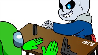 【อนิเมชั่นในอเมริกา】Undertale SANS vs FRISK ใครคือผีตัวจริง?