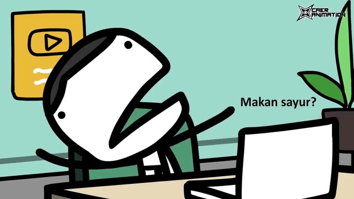 Tiber Abang La Jadi Cikgu Kelas Online | Animation Malaysia
